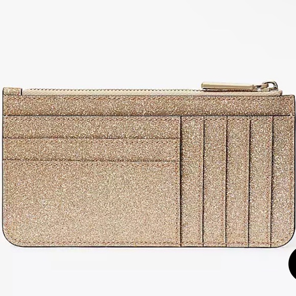 NIB Kate spade Large Slim Glitter Wallet - Picture 4 of 7